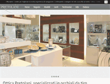 Tablet Screenshot of otticapretolani.com